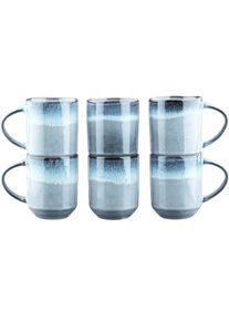 Ackerman Tasse &raquo;Bj&ouml;rn Genesis, 400 ml 6 St&uuml;ck&laquo;, blau, Steinzeug