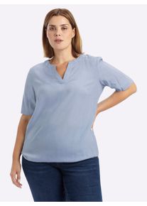 sheego Witt Damen Tunika mit Gummizugbund, hellblau, Gr&ouml;&szlig;e 46, 100% Viskose