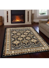 Goodproduct, GOODproduct Teppich &raquo;Diantha&laquo; rechteckig 7 mm H&ouml;he Orient-Optik, mit Bord&uuml;re, Kurzflor, pflegeleicht, elegant, weich, dunkelbraun, 