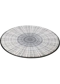 wash+dry by Kleen-Tex, wash+dry by Kleen-Tex Teppich &raquo;Cascara&laquo; rund 7 mm H&ouml;he rutschhemmend, In- und Outdoor geeignet, waschbar, Wohnzimmer, grau, 