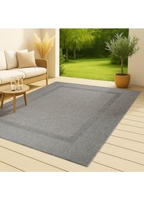 Goodproduct, GOODproduct Teppich &raquo;Venedig Bord&uuml;re auch als L&auml;ufer erh&auml;ltlich&laquo; rechteckig 3 mm H&ouml;he In- und Outdoor geeignet, Sisal-Optik, Wetterfest &