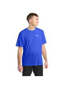 Jack Wolfskin, Herren, Funktionsshirt &raquo;VONNAN S/S T M&laquo; f&uuml;r warme Temperaturen, atmungsaktiv, feuchtigkeitsregulierend, vibrant blau, S, Funktionsshirt