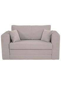 Xora Jugend- UND Kindersofa , Taupe , Textil , F&uuml;llung: Schaumstoffflocken,Schaumstoffflocken , 136x78x72 cm , Wohnzimmer, Sofas & Couches, Schlafsofas