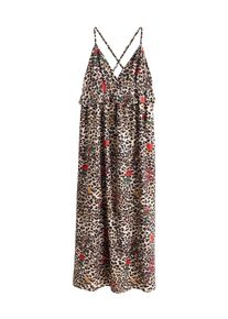 Rockett St George Strandkleid Damen, creme / camel / rot / schwarz, Gr&ouml;&szlig;e 14