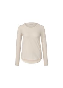 Tchibo - T-shirt de sport manches longues - taille: M - beige/blanc