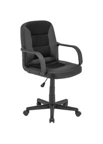 P & B Drehstuhl , Schwarz , Metall, Kunststoff, Textil , Sternfuss , 60x89-101x58 cm , B&uuml;rom&ouml;bel, B&uuml;rost&uuml;hle, Drehstuhl