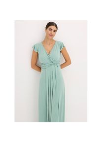 bonprix, Unisex, bonprix Maxikleid f&uuml;r festliche Anl&auml;sse, mit kurzem Arm und Mini-Fl&uuml;gel&auml;rmel, pastellgr&uuml;n (l&auml;nge: regul&auml;r), 36/38 (S), N-Gr, 