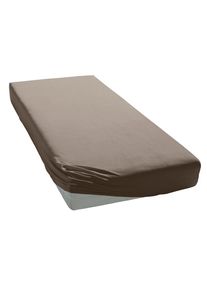 Goodproduct, GOODproduct Spannbettlaken &raquo;PAPRIKA&laquo; Bettlaken, Laken, in zwei Qualit&auml;ten: Fleece & Jersey, pflegeleicht, taupe, Microfaser-Jersey, 