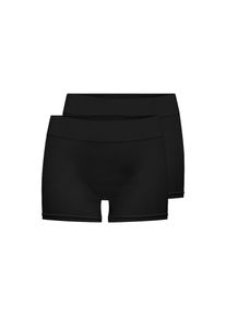 Only, Unisex, Only Hotpants &raquo;ONLVICKY S-LESS MINI SHORTS 2-PACK&laquo;, schwarz pack:schwarz, schwarz, S (36), N-Gr, 2-er Packung Hotpants von Only