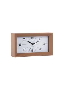 Karlsson, Wecker &raquo;Lujo Rectangle&laquo;, braun, Einheitsgr&ouml;&szlig;e, Aus Hips (Polystyrol) hergestellt