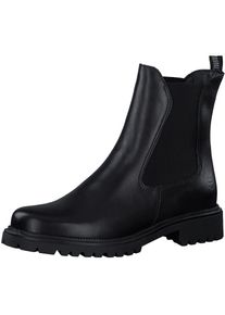 Tamaris, Unisex, Chelseaboots , Blockabsatz, Schlupfboots mit beidseitigen Stretcheins&auml;tzen, schwarz, 36, Business-Boots mit praktischer Anziehlasche