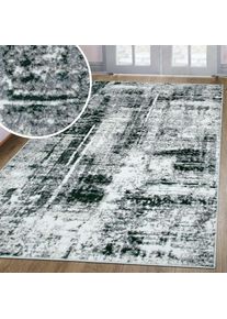 Goodproduct, GOODproduct Teppich &raquo;Salsa&laquo; rechteckig 9 mm H&ouml;he mit besonders weichem Flor, Kurzflor, im Vintage-Look, dichte Qualit&auml;t, dunkelgr&uuml;n, 