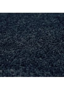 Paco Home, Teppich &raquo;Porto 890&laquo; rechteckig 13 mm H&ouml;he Kurzflor, Uni-Farben, ideal im Wohnzimmer & Schlafzimmer, navy, blau, Obermaterial: 100% 