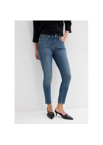bonprix, Unisex, bonprix Skinny-fit-Jeans 1 tlg. mit Stretch-Anteil, bequemer Sitz, hoher Baumwollanteil, blau denim used (l&auml;nge: regul&auml;r), 48, N-Gr, 