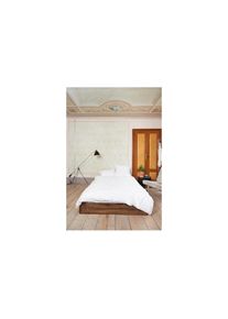 Journey Living, Bettw&auml;sche &raquo;Braga&laquo; Nachhaltige Bettw&auml;sche aus Bio-Baumwollsatin, wei&szlig;, Satin (Bio-Baumwolle), Obermaterial: 100% Baumwolle