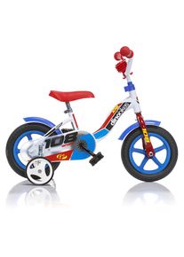 DINO BIKES, Kinderfahrrad &raquo;10" stabiler Stahl-Rahmen, St&uuml;tzr&auml;der, kindgerecht&laquo; 1 Gang mit St&uuml;tzr&auml;dern, Hupe und Schutzblechen, wei&szlig;, 16cm, 10 Zoll (