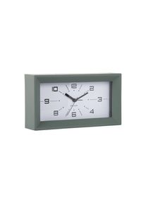 Karlsson, Wecker &raquo;Lujo Rectangle&laquo;, gr&uuml;n, Einheitsgr&ouml;&szlig;e, Aus Hips (Polystyrol) hergestellt