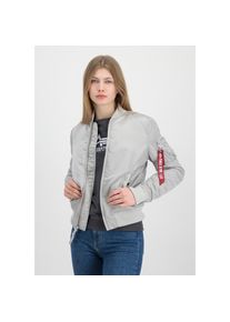 Alpha Industries, Unisex, Bomberjacke &raquo;MA-1 VF Vintage Fit 59 W&laquo;, pastel grau, M, Flight Nylon Stoff