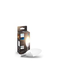 PHILIPS Hue, Spezialleuchtmittel &raquo; White E14 Einzelpack 470lm&laquo;, wei&szlig;, Spendet nat&uuml;rliches, weisses Licht von 2700 Kelvin