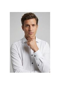 OLYMP, Herren, OLYMP Langarmhemd &raquo;Luxor&laquo; Businesshemd, modern fit, New-Kentkragen, wei&szlig;, 41, N-Gr, Unifarbenes Hemd von OLYMP