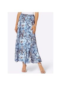 CR&Eacute;ATION L Creation L, Unisex, creation L Faltenrock, hellblau, ecru, bedruckt, 21, gewebte Qualit&auml;t