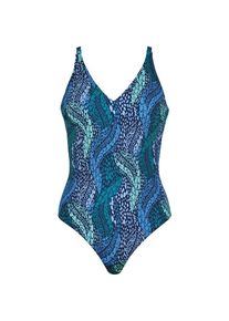 Naturana, Unisex, Badeanzug &raquo;Aquarama&laquo; V-Ausschnitt, gemustert, bequem, modisch, blau, 40, Cup C, Badeanzug von Naturana