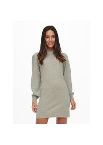 Jacqueline de Yong Jdy, Unisex, JDY Strickkleid &raquo;JDYRUE LIFE L/S HIGH NECK DRESS KNT NOOS&laquo;, chateau gray detail:melange, M, N-Gr, Elastisches Material: Hoher 