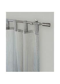 Garesa, Garesa Gardinenstange &raquo;Lisa&laquo; 1 l&auml;ufig-l&auml;ufig Fixmass Fixl&auml;nge 120, 160 und 200 cm, OHNE Ringe, edelstahlfarben