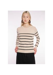Haily's Haily&rsquo;s, Unisex, HaILY&rsquo;S Rundhalspullover &raquo;LS P SK Li44ka&laquo;, beige, schwarz stripe, XS, Pullover von HaILY&rsquo;S in bester Marken-Qualit&auml;t