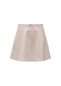Only, Unisex, Only Minirock &raquo;ONLRINEA SKATER SKIRT JRS&laquo; Kunstfaser, island fossil, S, Kniefreier Jerseyrock von Only