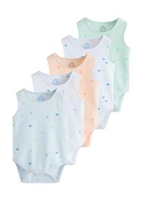 next, Gar&ccedil;ons Barboteuse / body, bleu clair / vert clair / p&ecirc;che / blanc