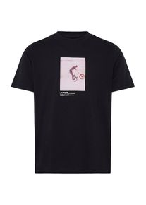 Blend, Hommes T-Shirt 'BHKOLE PHOTOPRINT', bleu marine / marron / rose / blanc