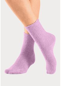 Lavana Witt Damen Kuschelsocken, 1x ecru, 1x rose, 1x altrosa, 1x mint, 1x blau, Gr&ouml;&szlig;e 35/38, 92% Polyester, 6% Polyamid, 2% Elasthan