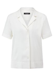 Fadenmeister Berlin - Bluse mit Reverskragen und Seide, weiss, Gr. 42, Seide