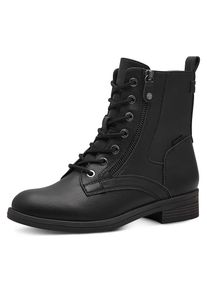 Tamaris, Unisex, Schn&uuml;rboots &raquo;SHAE&laquo; , Blockabsatz, Schn&uuml;rboots Stiefelette mit Zierreissverschluss, schwarz, 36, Allround Boots mit Sch&uuml;rung und 