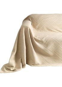 Pereira Da Chuna, Pereira da Chuna Tagesdecke, taupe, 100% Baumwolle