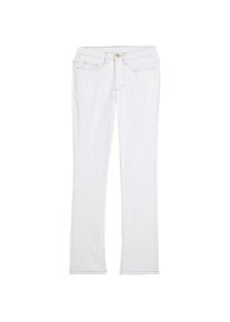 bonprix, Unisex, bonprix Straight-Jeans 1 Regular Fit, Komfort-Stretch-Material, leichte Stoffqualit&auml;t, wei&szlig; twill (l&auml;nge: kurz), 42, K-Gr, Regular 