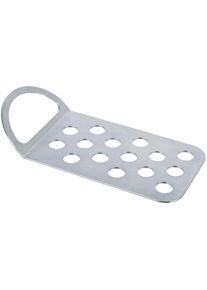 Trixie, Trixie Hundeleine &raquo;Auffahrplatte zum Anleinen&laquo;, silbefarben, Edelstahl, L/B: 0,12 m x 26 cm