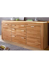 Vogl M&ouml;belfabrik, VOGL M&ouml;belfabrik Sideboard Breite 222 cm, kernbuche teilmassiv, B/H/T: 222 cm x 95,5 cm x 40 cm