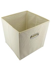 ADOB, ADOB Aufbewahrungsbox &raquo;Faltbox&laquo; Faltbox mit Griff, elfenbeinfarben, Stoff, B/H/T: 31 cm x 31 cm x 31 cm