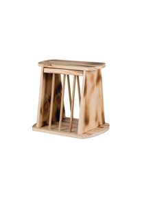 Trixie, Trixie Futterspender &raquo;Heuraufe mit Deckel, geflammt&laquo;, natur