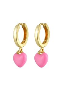 Elli Ohrringe M&auml;dchen Gr&ouml;&szlig;e One Size gold / pink