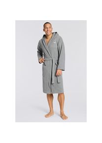 BOSS, Herren, BOSS Bademantel mit Kapuze, weich und bequem, medium grau 033, XXL, Morgenmantel von BOSS Underwear
