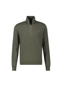 Lerros, Herren, Lerros Strickpullover &raquo;Flachstrick-Troyer in Grossen Gr&ouml;ssen&laquo;, nordic olive melange, 3XL, Edle Flachstrickoptik