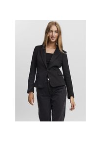 V&eacute;ro Moda Vero Moda, Unisex, Jerseyblazer &raquo;VMJULIANE, figurbetonter Schnitt, 1-Knopf Verschluss&laquo; ungef&uuml;ttert, schwarz, 38 (M), Moderner Jerseyblazer von Vero 
