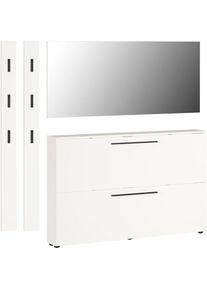 Germania, Germania Garderoben-Set &raquo;GW-Utah&laquo; Set, 4 Stk. tlg., wei&szlig;