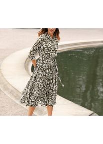 Tchibo - Bedrucktes Hemdblusenkleid - Damen - Gr. 42 - creme/print