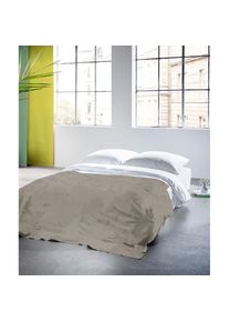 Fleuresse, Fleuresse Plaid &raquo;Plaid&laquo; Halbleinen, in Gr. 180x270 cm, Plaid, grau, hellgrau, Baumwolle, Leinen