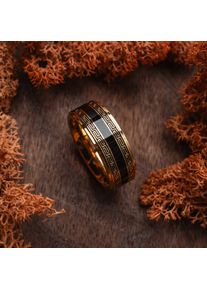 Holzkern Rings Men Gold und Ahorn