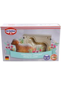 Dr. Oetker K&uuml;chenhelfer, Backform &raquo;Lamm Gold 700 ml, 23,5 x 15 x 6 cm&laquo;, gold, Stahl